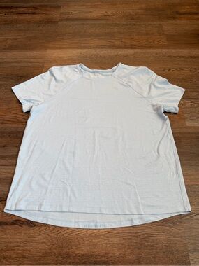 Lululemon Metal Vent Tech Men’s T-Shirt Baby Blue Size Medium Athletic Crewneck